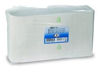 Ubrousky bílé gastro 33 x 33 cm - 500 ks