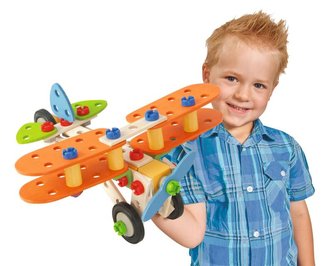 Stavebnice Constructor 4 Dvojplošník, 85 dílů