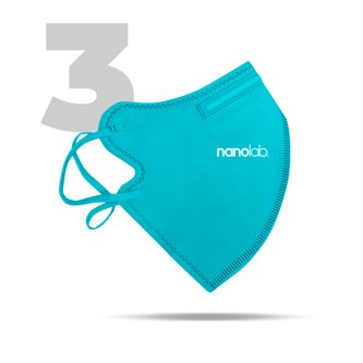 FFP2 Nano respirátor modrý 3x