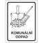 Samolepka komunální odpad 120x160 mm