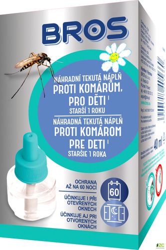 BROS náplň do elektrického strojku proti komárům 40 ml - děti