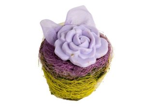 Ovis mýdlo v ozdobném košíčku - fialový