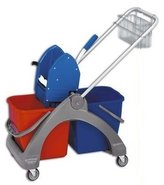 Úklidový vozík plastový 2 x 25 l