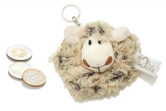 Ovis plyšová pěněženka - ovečka 10 x 9 cm