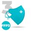 FFP3 Nano respirátor modrý 3 ks