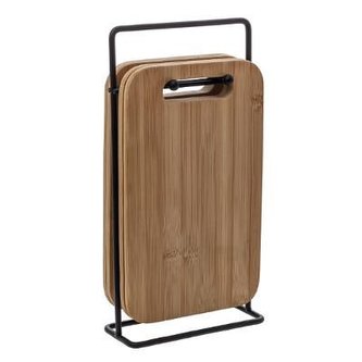 5Five® Krájecí prkénka BAMBOO s držákem - 4 ks