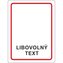 Samolepka libovolný text 120 x 160 mm