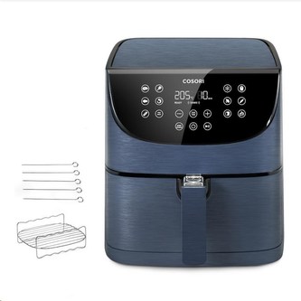Cosori CP158-AF-RXL  PREMIUM – 5.5L horkovzdušná digitální fritéza, grey blue