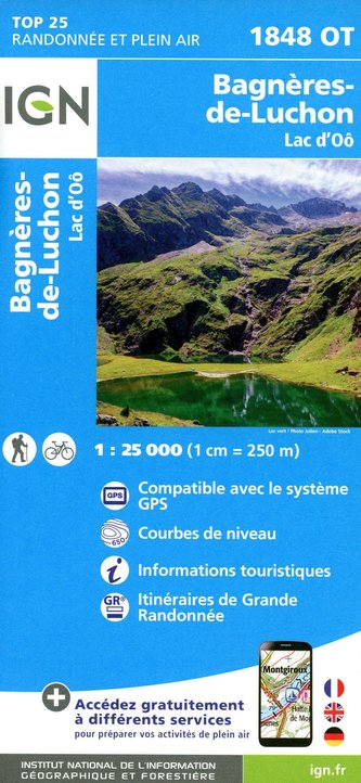 Bagneres-de-Luchon Lac d'Oo 1:25 000
