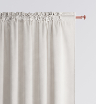 Dekorační závěs s řasící páskou VELVETIA TAPE bílá 140x250 cm (cena za 1 kus) MyBestHome