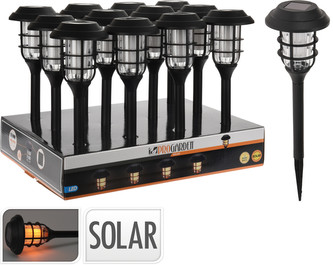 Lucerna solární 34 cm LED