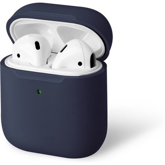 UNIQ Lino Hybrid Liquid silikonové pouzdro AirPods modré