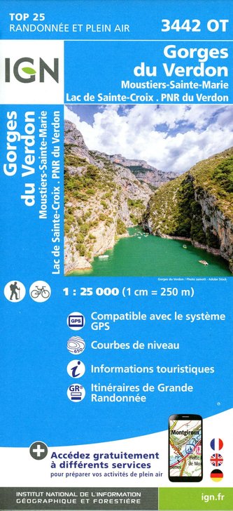 Gorges du Verdon 1:25 000