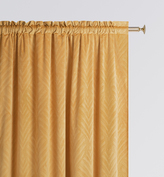 Dekorační závěs s řasící páskou LEAF TAPE mustard/hořčicová 140x250 cm (cena za 1 kus) MyBestHome