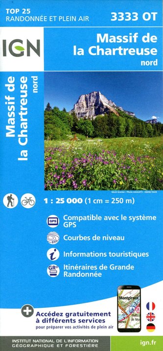 Massif de la Chartreuse nord 1:25 000