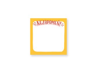 Chaukiss Samolepící bloček "Nezapomeň"