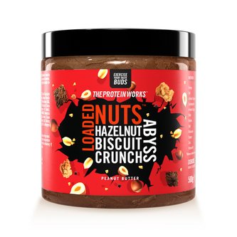 Arašídové máslo Loaded Nuts - The Protein Works - slaný karamel sušenky - 500 g