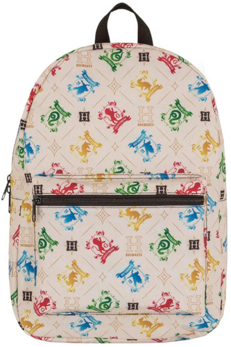 Školní batoh Harry Potter: Bradavice (objem 14,4 litrů|30 x 40 x 12 cm) béžový polyester