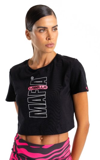 Dámské tričko Highlight Black - LABELLAMAFIA - Velikost: M