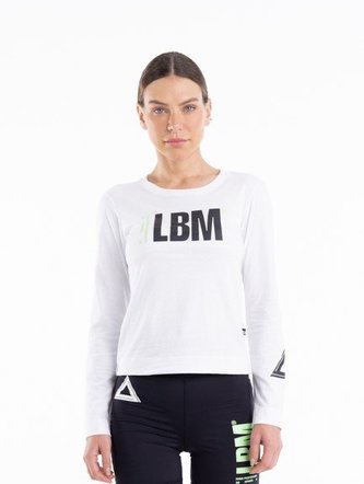 Dámské tričko s dlouhým rukávem Highlight White - LABELLAMAFIA - Velikost: L