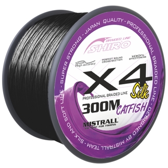šňůra Shiro X4 Catfish 0,50mm 300m černá