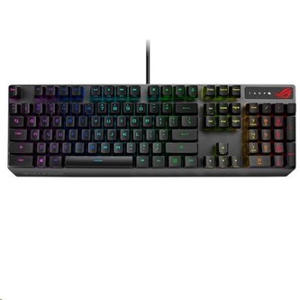ASUS klávesnice ROG STRIX SCOPE RX,  mechanická, CZ/SK, červená
