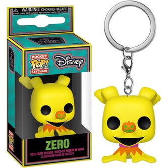 Funko POP Keychain: The Nightmare Before Christmas - Zero (BlackLight edition)
