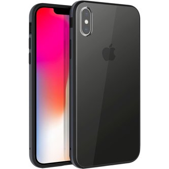 UNIQ Valencia Clear iPhone XS/X tmavě šedé