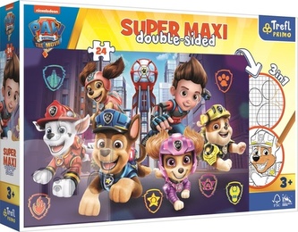 Oboustranné puzzle Tlapková patrola: Nová výzva SUPER MAXI