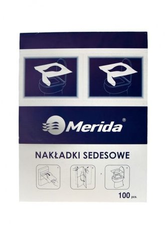Merida Hygienická papírová sedátka na WC - podložka na toaletu