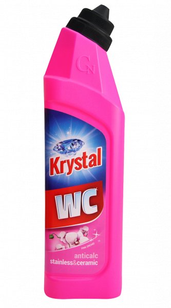 KRYSTAL WC na nerez a keramiku, růžový 750 ml