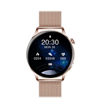 Garett Smartwatch Lady Elegance RT zlatá, ocel