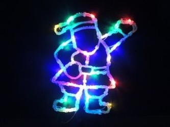 AKRYLÁTOVÁ LED DEKORACE SANTA 32216 multicolor