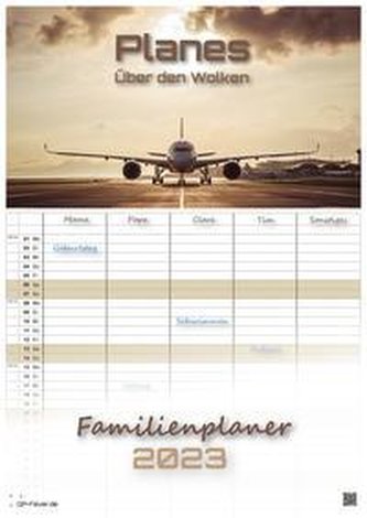 Planes - Über den Wolken - Flugzeuge - 2023 - Kalender DIN A3 - (Familienplaner)