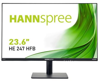 HANNspree HE247HFB 23,6" monitor, Full HD 1920x1080, 16:9, HDMI, VGA, repro