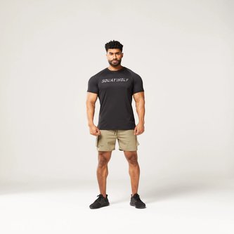 Tričko Code Logo Black - SQUATWOLF - Velikost: XL