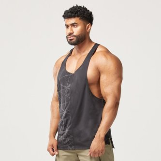 Top Code Polyester Logo Stringer czarny - SQUATWOLF - Rozmiar: L