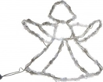 AKRYLÁTOVÁ LED DEKORACE ANDĚL studená bílá