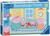 Puzzle Prasátko Peppa snídá 35 dílků