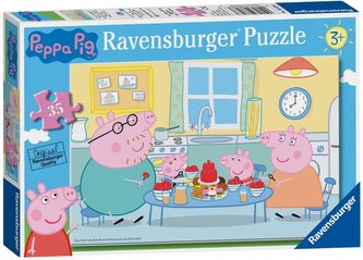 Puzzle Prasátko Peppa snídá 35 dílků