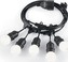VENKOVNÍ ZÁVĚSNÝ SVĚTELNÝ ŘETĚZ Ideal Lux Fiesta SP5 nero 159836 černý