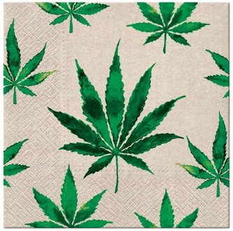 Serwertki We Care Marihuana 33x33cm 20szt