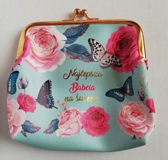 Portmonetka na monety - Najlepsza babcia..(morska)