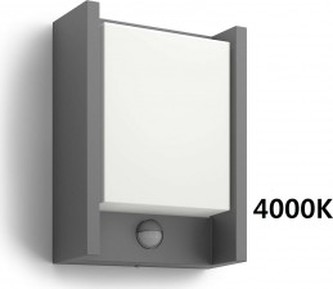 VENKOVNÍ NÁSTĚNNÉ LED SVÍTIDLO S ČIDLEM 16461/93/P3 4000K