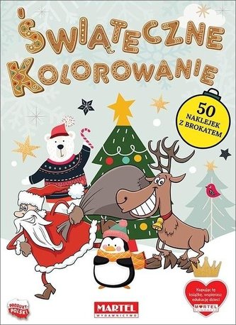 Świąteczne kolorowanie z naklejkami