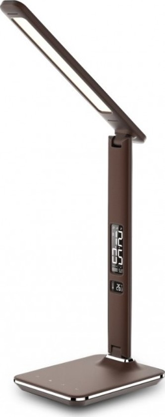 STOLNÍ LED LAMPA L/00467 imitace hnědá kůže