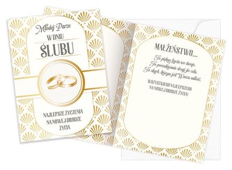 Karnet V-040 Ślub