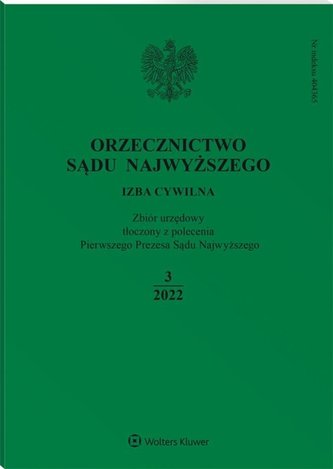 Orzecznictwo Sądu Najwyższego 3/2022