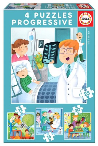 Puzzle 12+16+20+25 Kiedy dorosnę, chcę zostać...