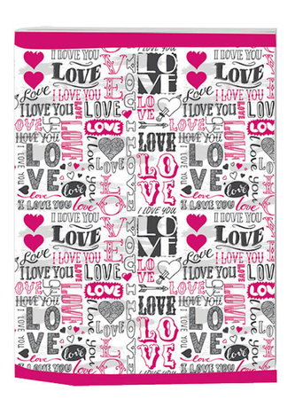 Sešit A4 Trend linkovaný Love